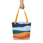 The Sandbeach Orange Pattern Tote Bag