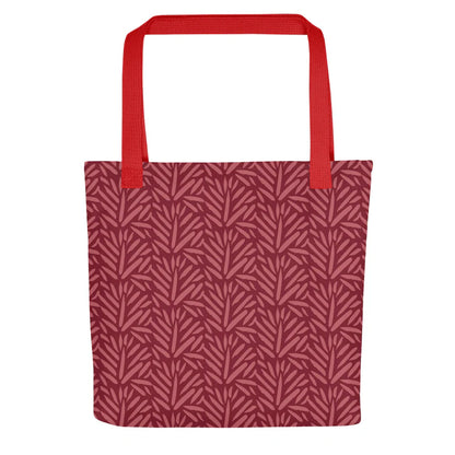The Red Grass Tote Bag