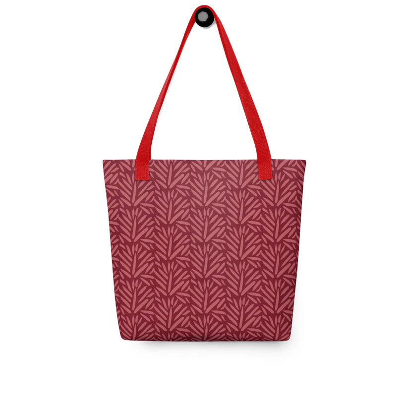The Red Grass Tote Bag 4