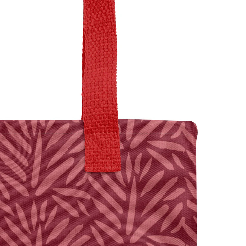 The Red Grass Tote Bag 3