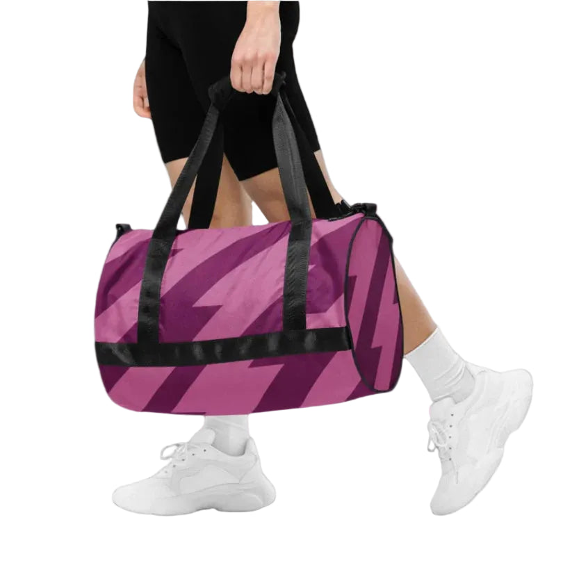 Flashlight Purple Gym Bag 1