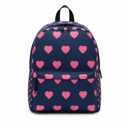 Pink_Love_Black_Backpack_Bag_2