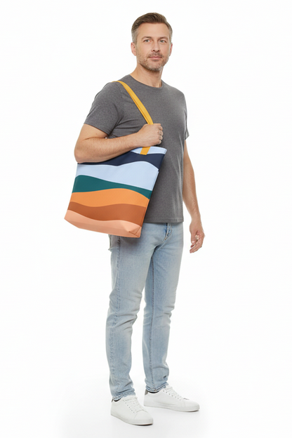 The_Sandbeach_Orange_Pattern_Tote_Bag
