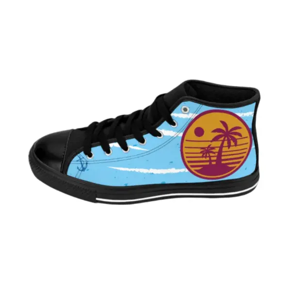 Blue sailing pattern Sneakers - Image 4
