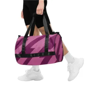 Flashlight Purple Gym Bag