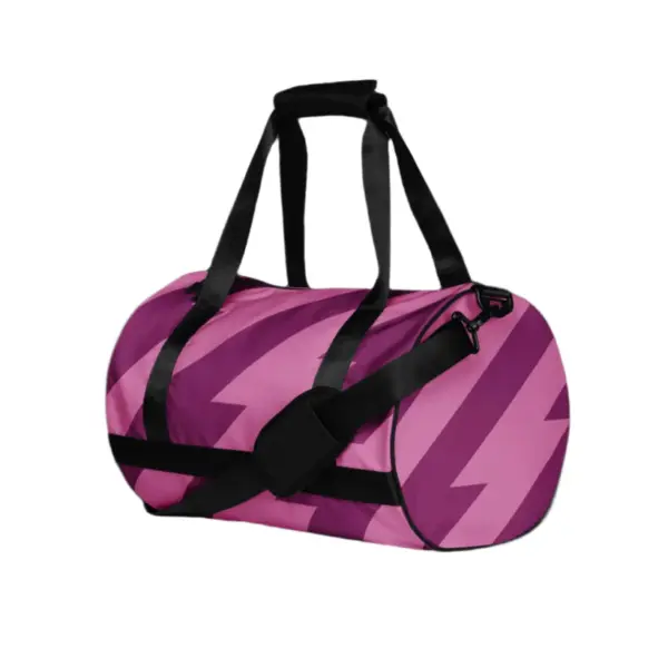 Flashlight Purple Gym Bag - Image 6