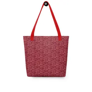 The Red Grass Tote Bag